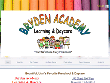 Tablet Screenshot of brydenacademyutah.com